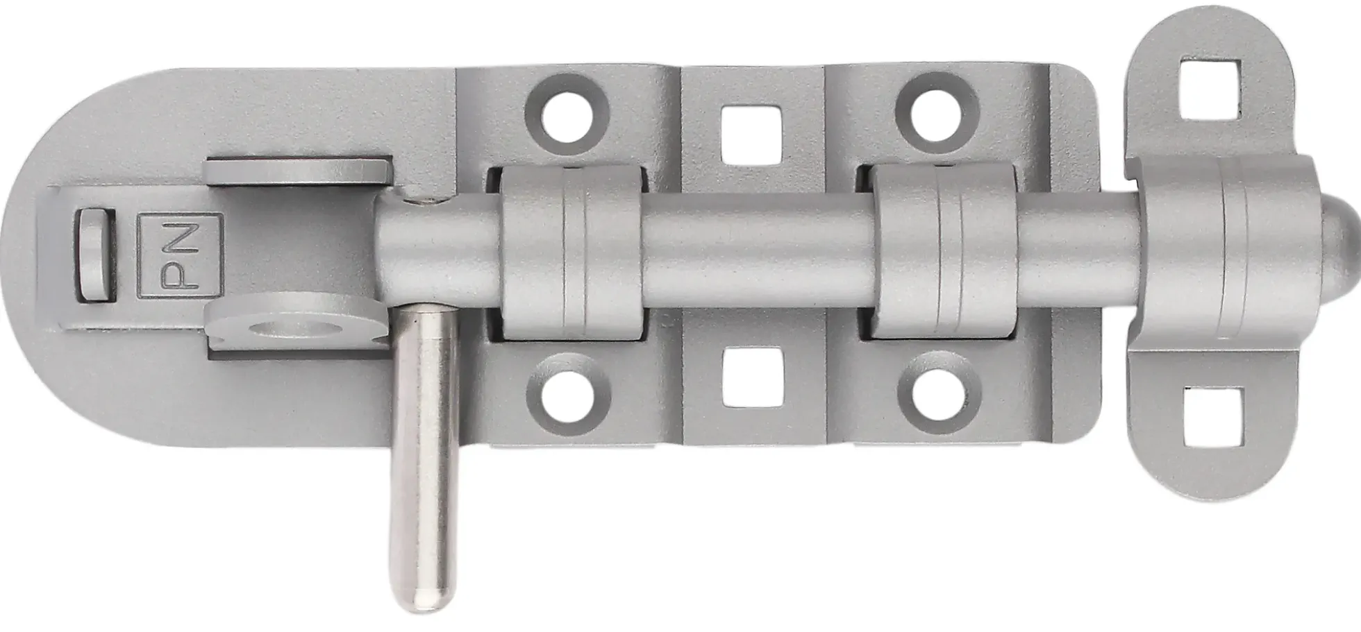 SKÅTE TIL LÅS BOLT 132MM FINSTRUKTUR GRÅ MED RUSTFRI A4 GREP