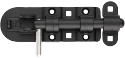 SKÅTE TIL LÅS BOLT 132MM FINSTRUKTUR SVART RUSTFRI A4 GREP