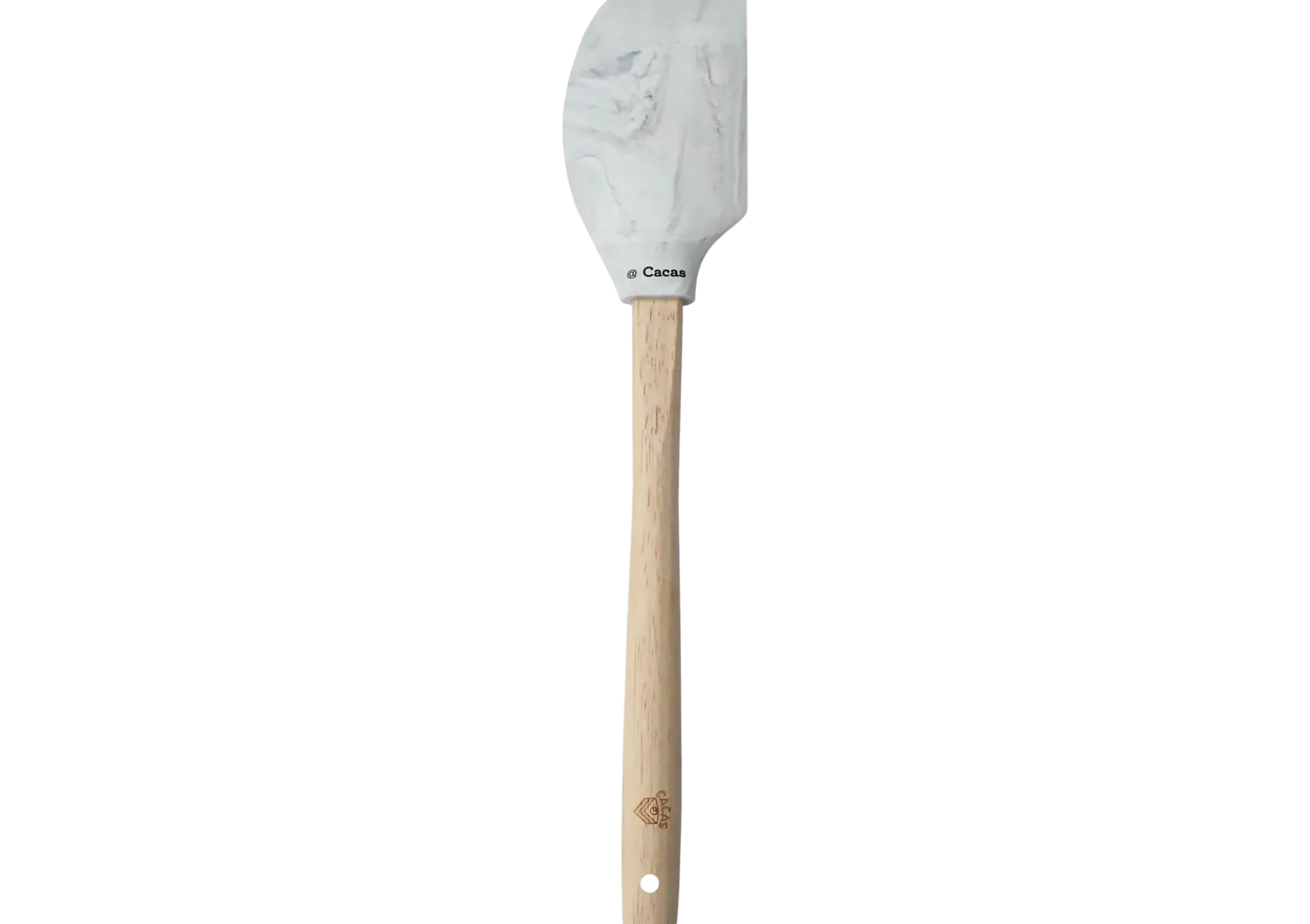 Slikkepott med treskaft marmor