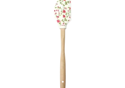 Slikkepott Rosa Blomster med treskaft