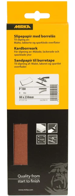 SLIPEPAPIR P180 M/BORRELÅS