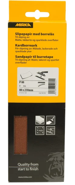 SLIPEPAPIR P80 M/BORRELÅS
