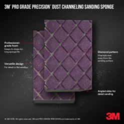 Slipesvamp PRO GRADE 180 fin korning 11,4x6,35x2,5cm