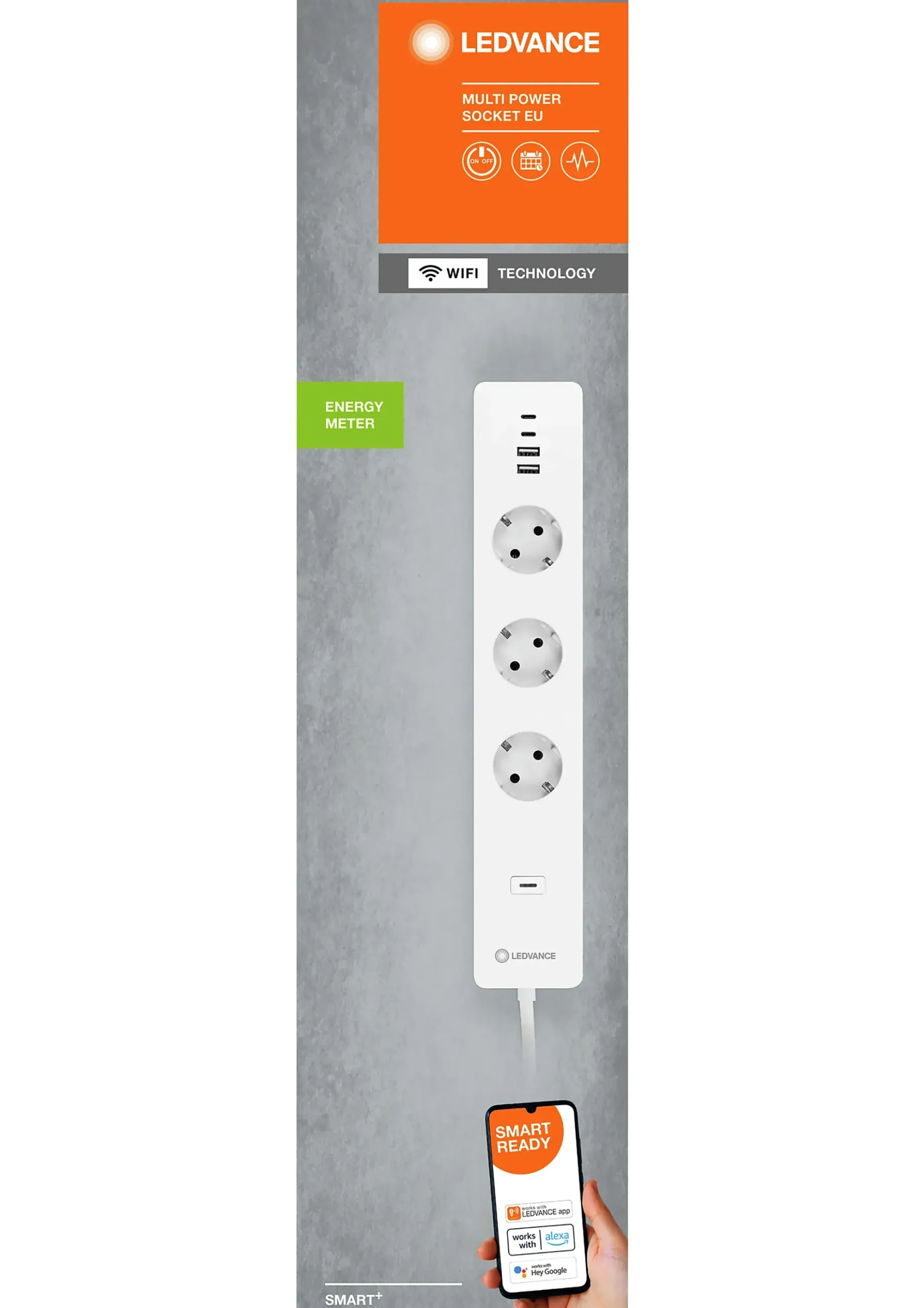 Smart wifi multi power socket 16A