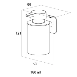 Såpesidespenser 180ml sort Colar