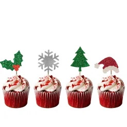 Sticks Christmas glitter assortert 8stk
