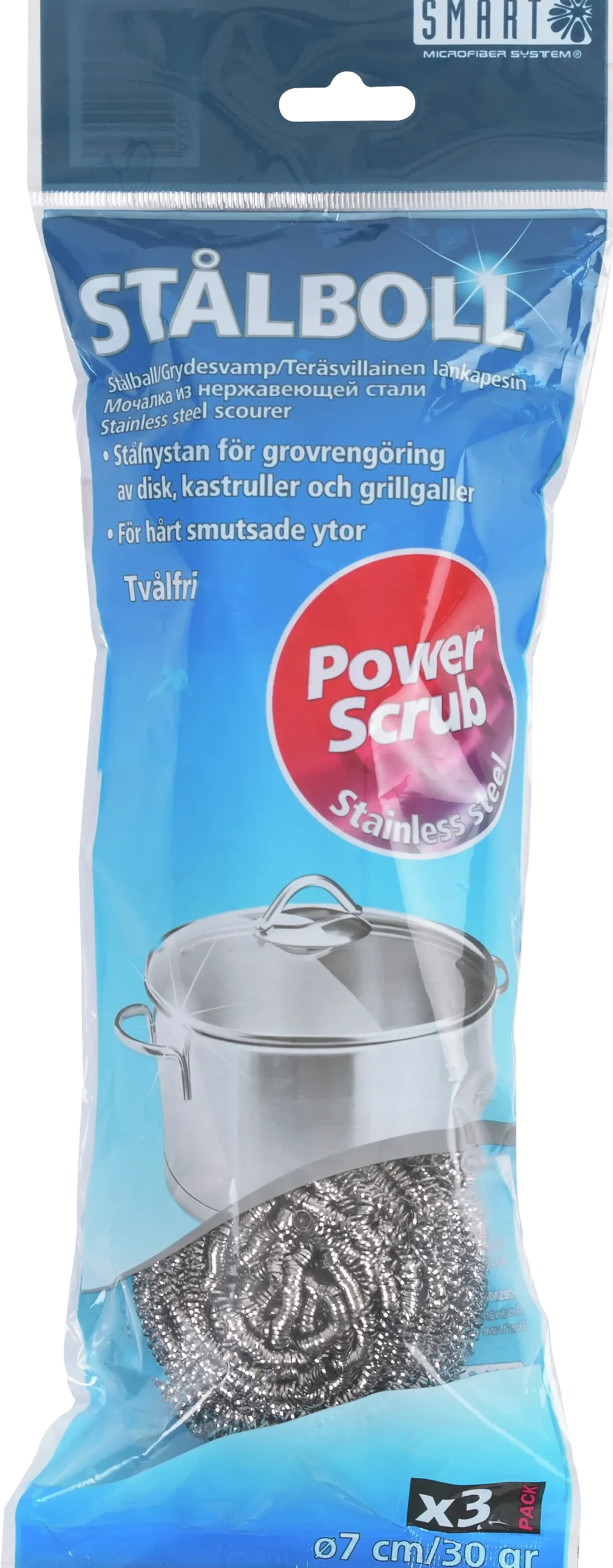 Stålskrubb 30g 3stk
