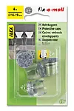 Stolbenhylse m/filt for glatte gulv og tepper transparent 16mm