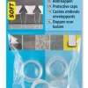 Stolbenhylse soft for glatte gulv og tepper transparent 18mm