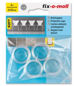 Stolbenhylse soft for glatte gulv og tepper transparent 25mm