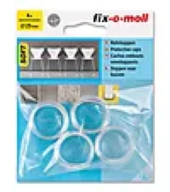 Stolbenhylse soft for glatte gulv og tepper transparent 25mm