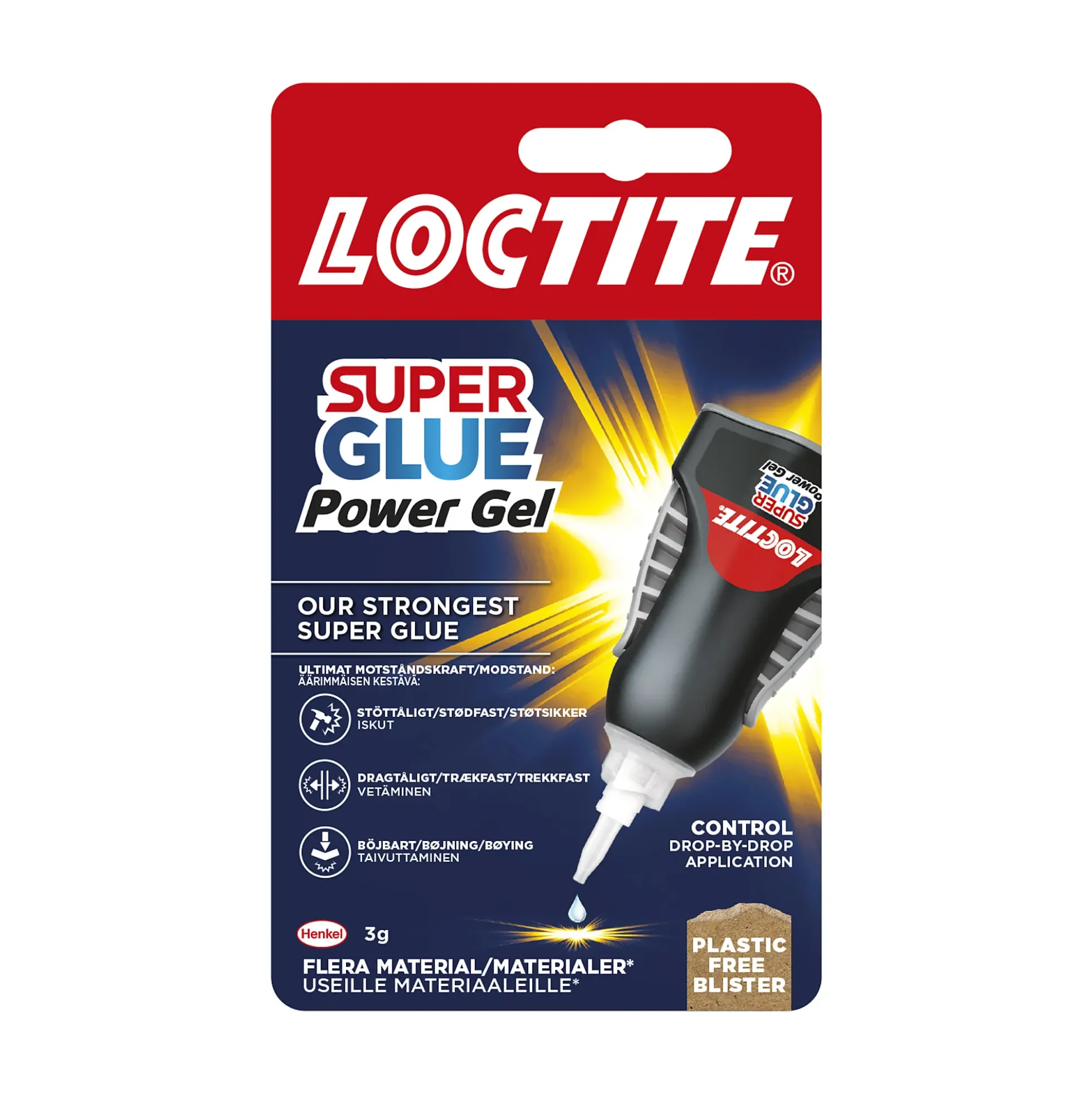 Superlim flex gummiforsterket 3g