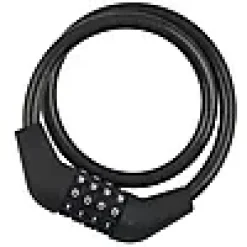 SYKKELLÅS SPRALWIRE MED KODE LENGDE 10X650MM