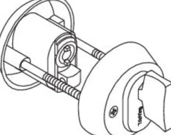 Sylinder 1225 multi dt messing matt