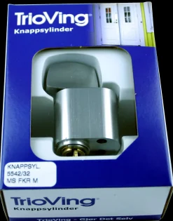 Sylinderknapp TV5542 messing forkrommet 32mm