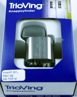 Sylinderknapp TV5541 messing forkrommet matt 32mm