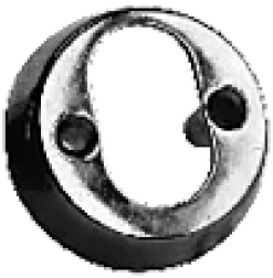 Sylinderskilt TV5968 forkrommet sv 9mm
