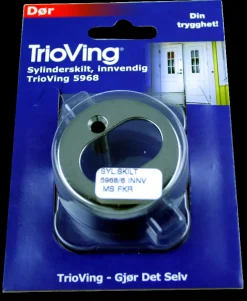 Sylinderskilt TV5968 forkrommet sv 9mm