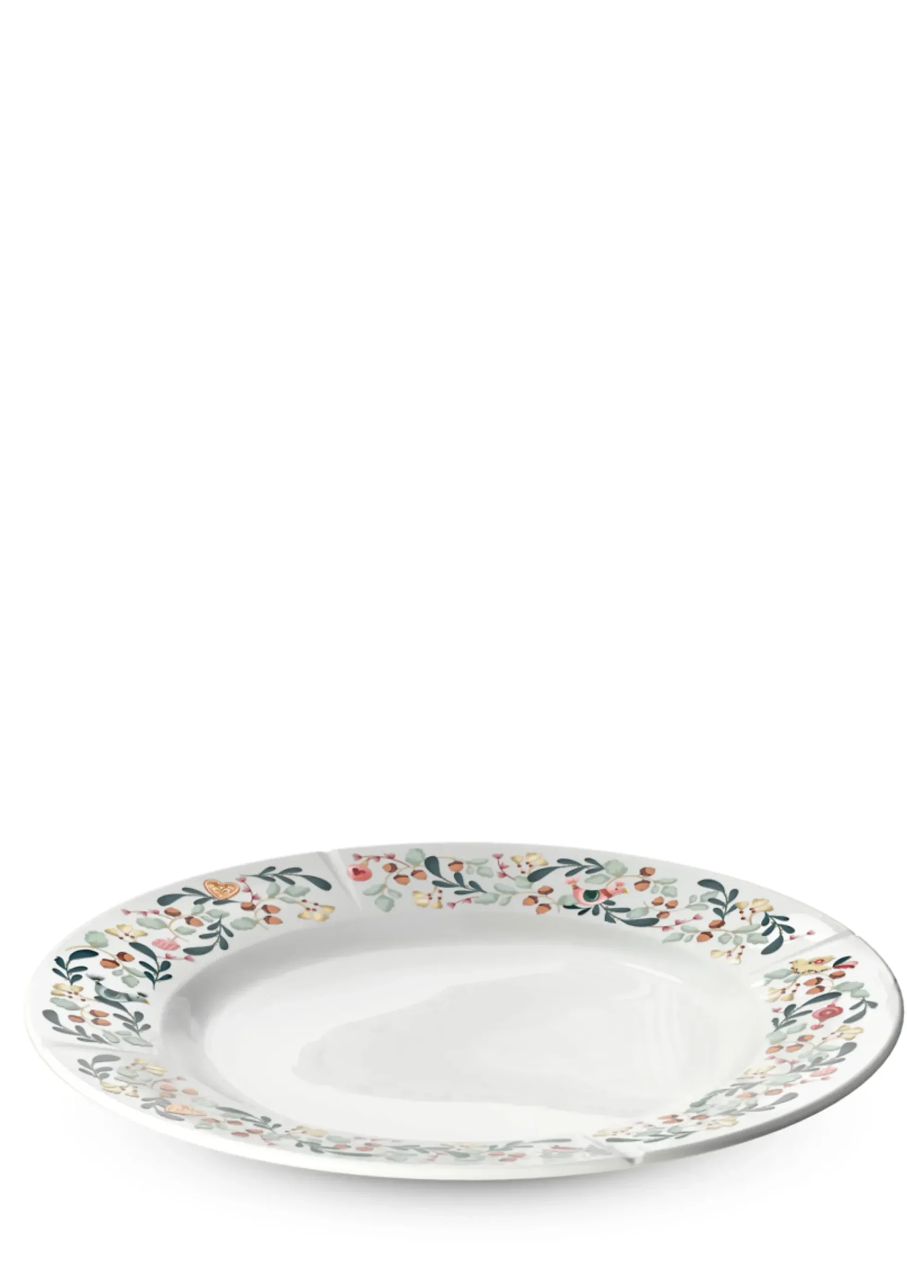 Tallerken Ø27cm Hvit m/dekor GC Cottage