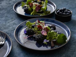 Tallerken Gastro mørkblå/sort ø27cm