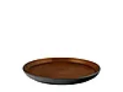Tallerken Gastro sort/amber 21cm