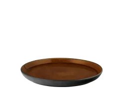 Tallerken Gastro sort/amber 21cm
