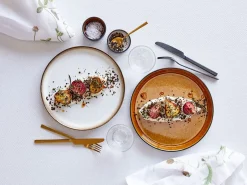 Tallerken Gastro sort/amber 27cm