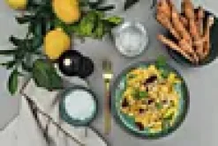 Tallerken Gastro sort/grønn 21cm