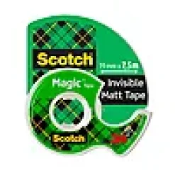 Tape Magic klar med dispenser 19mmx7,5m