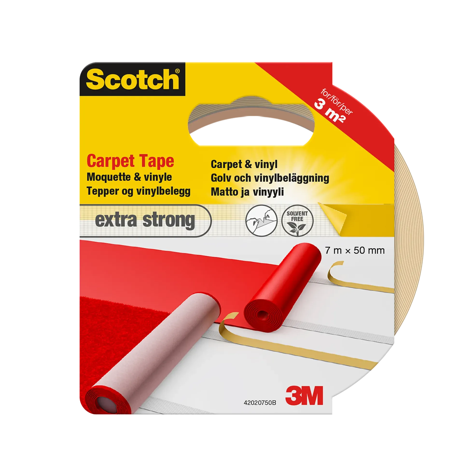 Teppetape strong 50mmx7m