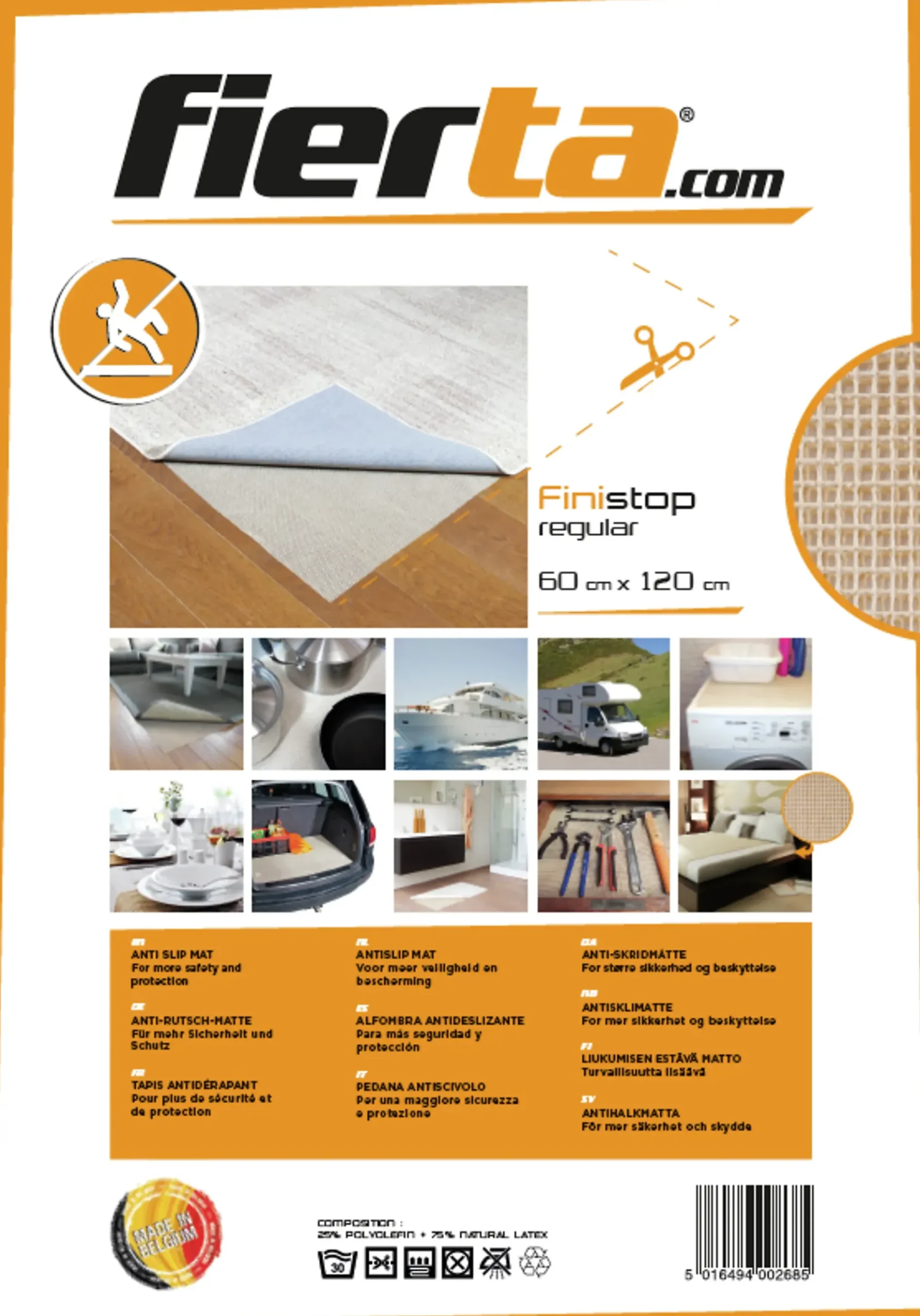 Teppeunderlag antiskli 60x120cm