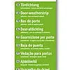 Tetningslist Dørbunnslist standard hvit 1mx42cm
