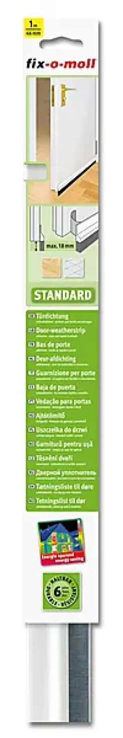 Tetningslist Dørbunnslist standard hvit 1mx42cm