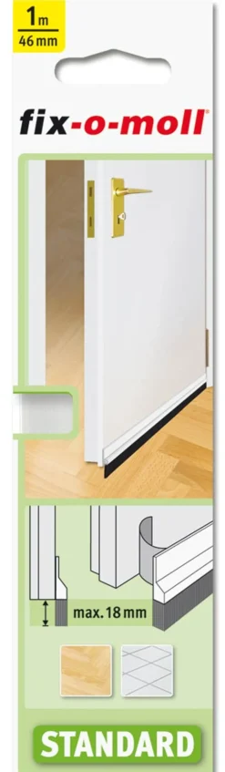 Tetningslist Dørbunnslist standard hvit 1mx42cm