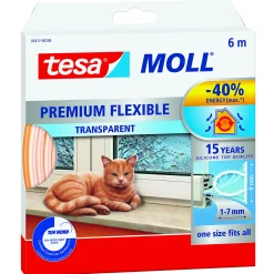 Tetningslist silikon 6m transparent