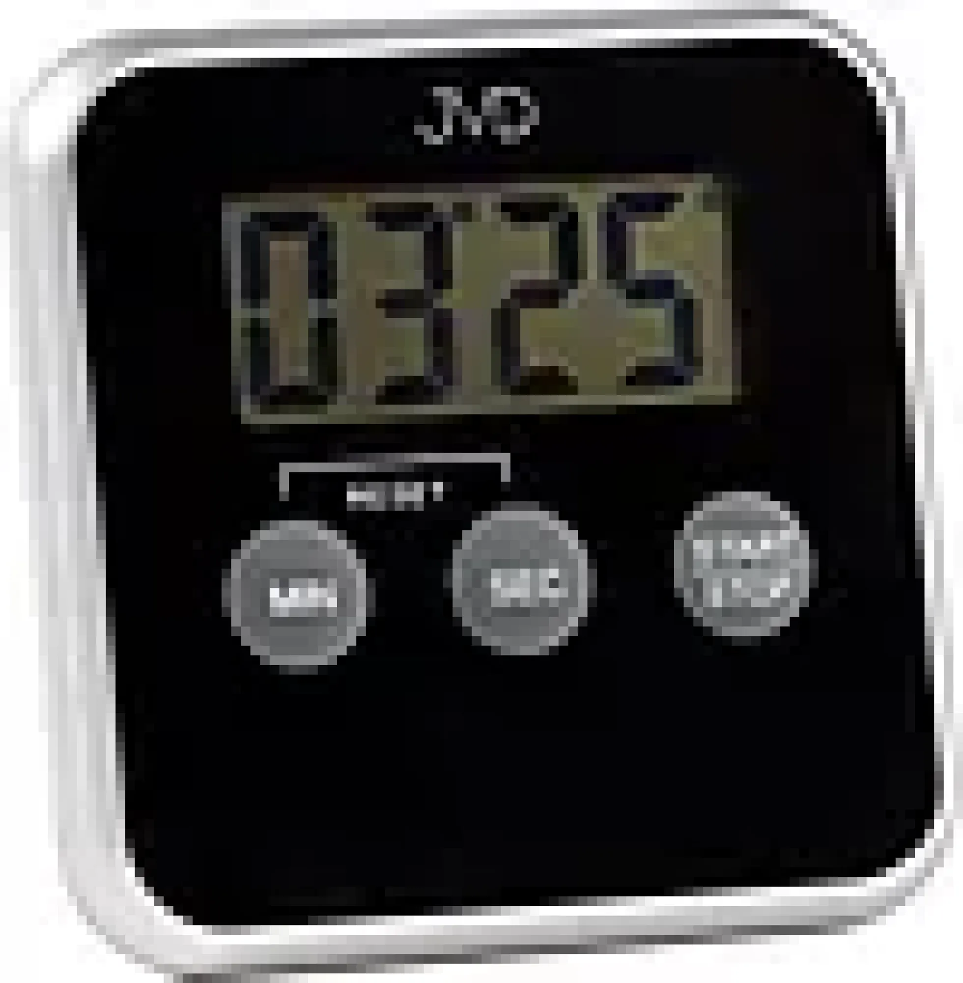 Timer med magnet sort