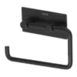 TOALETTPAPIRHOLDER SQUARE, SORT RUSTFRITT STÅL. MONTERES MED