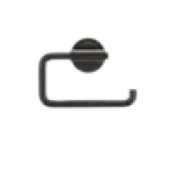 Toalettrullholder enkel urban sort