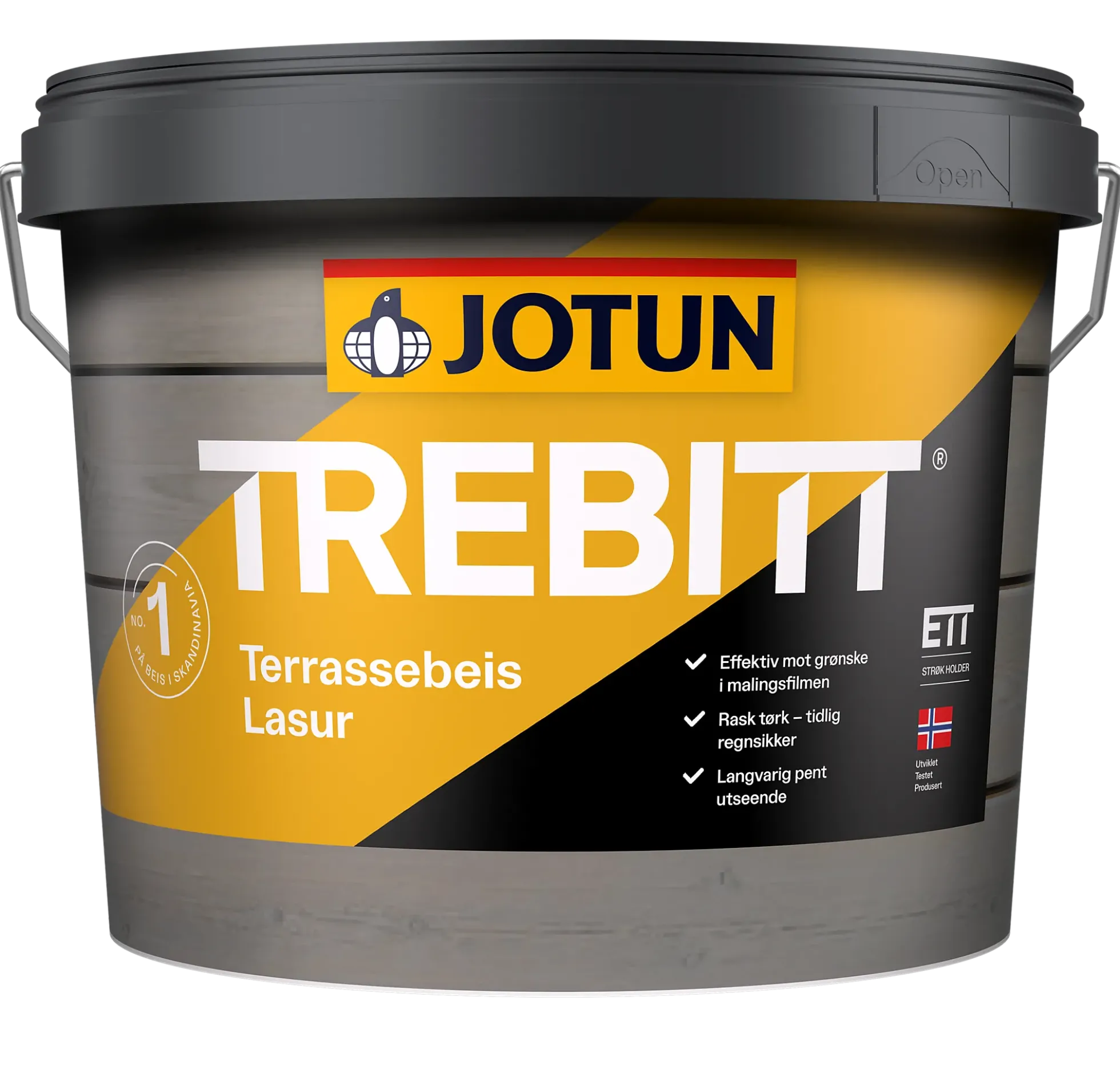 Trebitt terrassebeis naturlig sølvgrå 3l