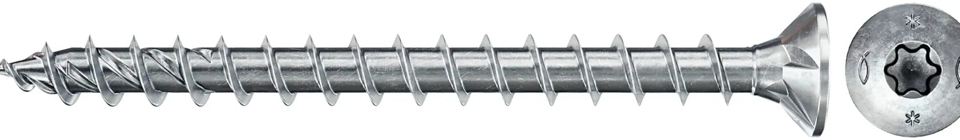Treskrue Senkhode 3,5x45mm Elzink