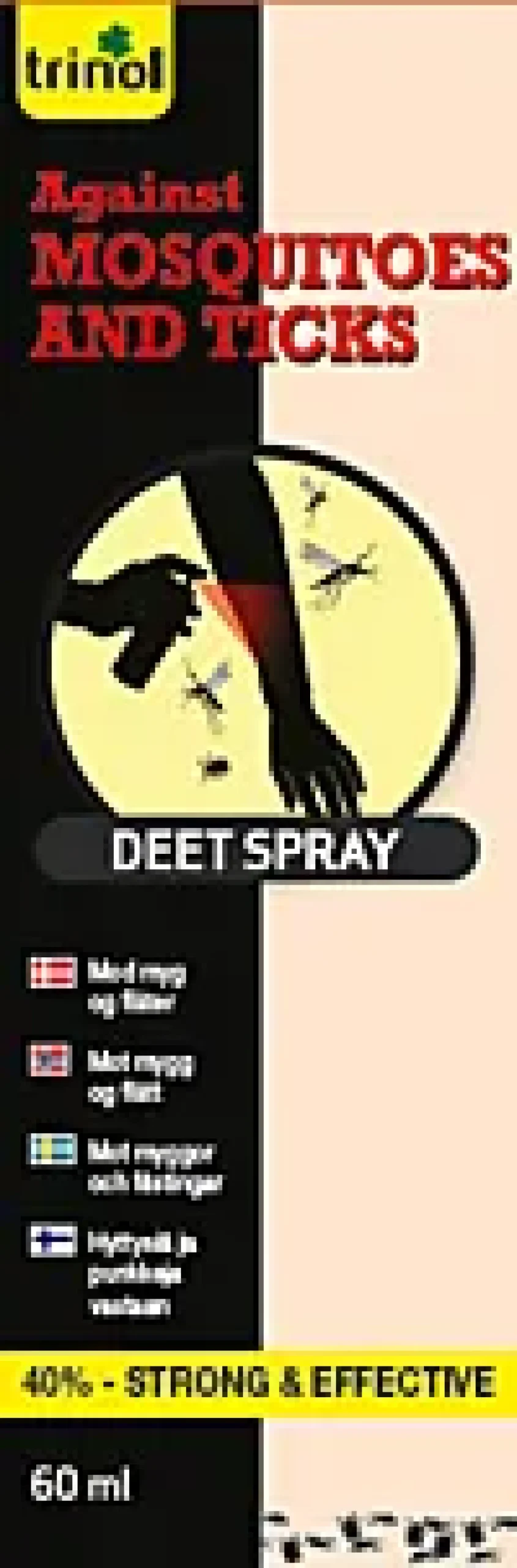 TRINOL DEET SPRAY 40% MYGG OG FLÅTT
