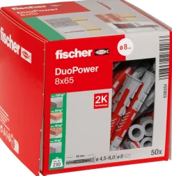 Universalplugg Duopower 8x65mm 50stk