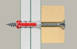 Universalplugg Duopower 6x30 RH BK 6stk med blank krok