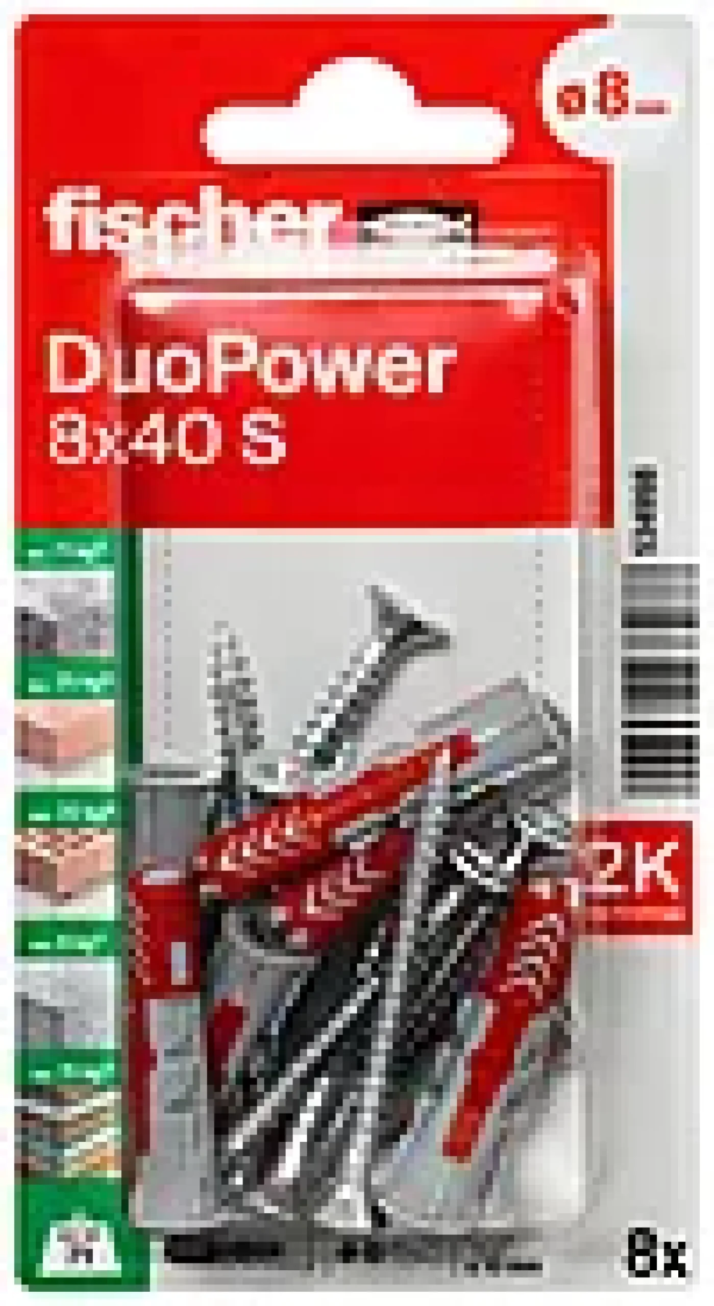 Universalplugg Duopower 8x40 S BK 8stk med skrue
