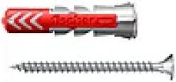 Universalplugg Duopower 8x40 S BK 8stk med skrue