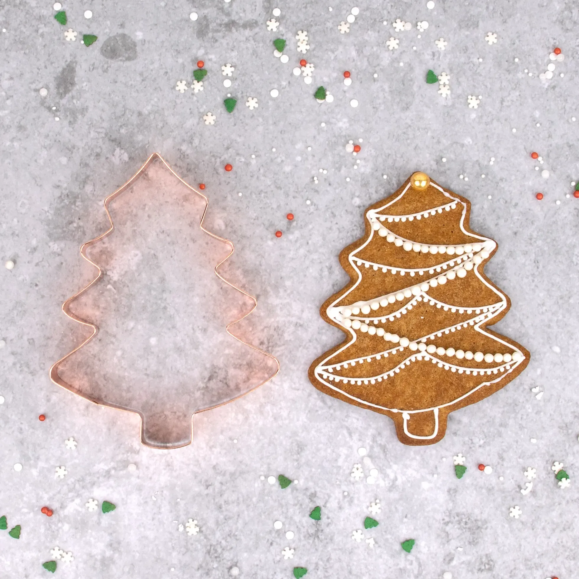 Utstikker Juletre 15x12cm