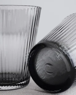 Vannglass munnblåst Smoke 26cl 4stk