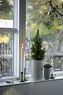 Vase 20,5cm hvit porselen