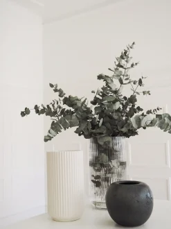 Vase 20,5cm hvit porselen