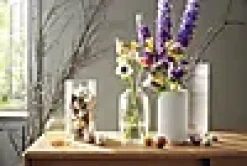 Vase 25cm hvit porselen